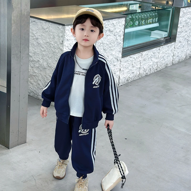 男童套装儿童衣服秋季2025新款休闲韩范小男孩痞帅外套宝宝春秋装