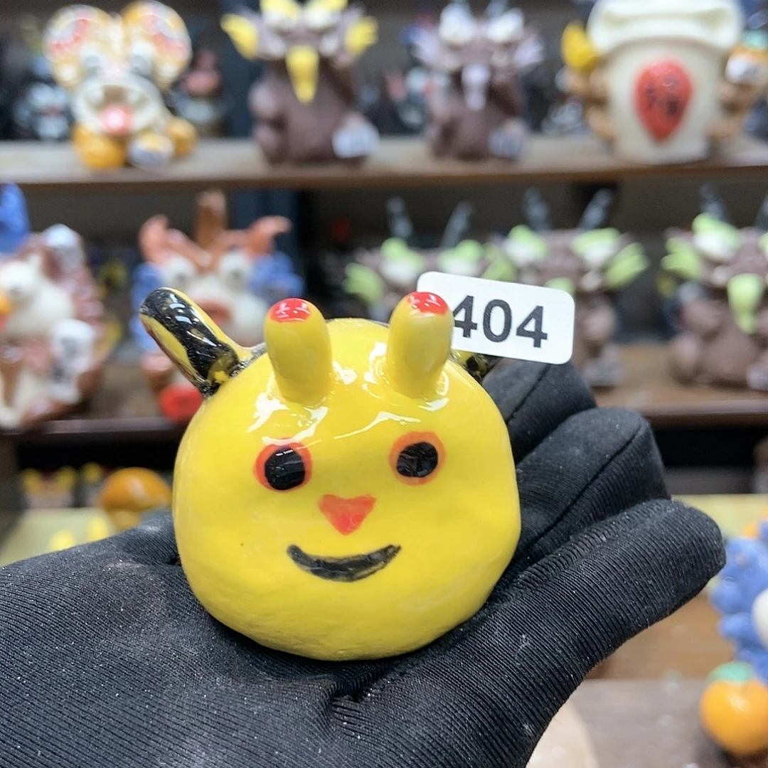 摆件直播间手工抽象陶瓷摆件404