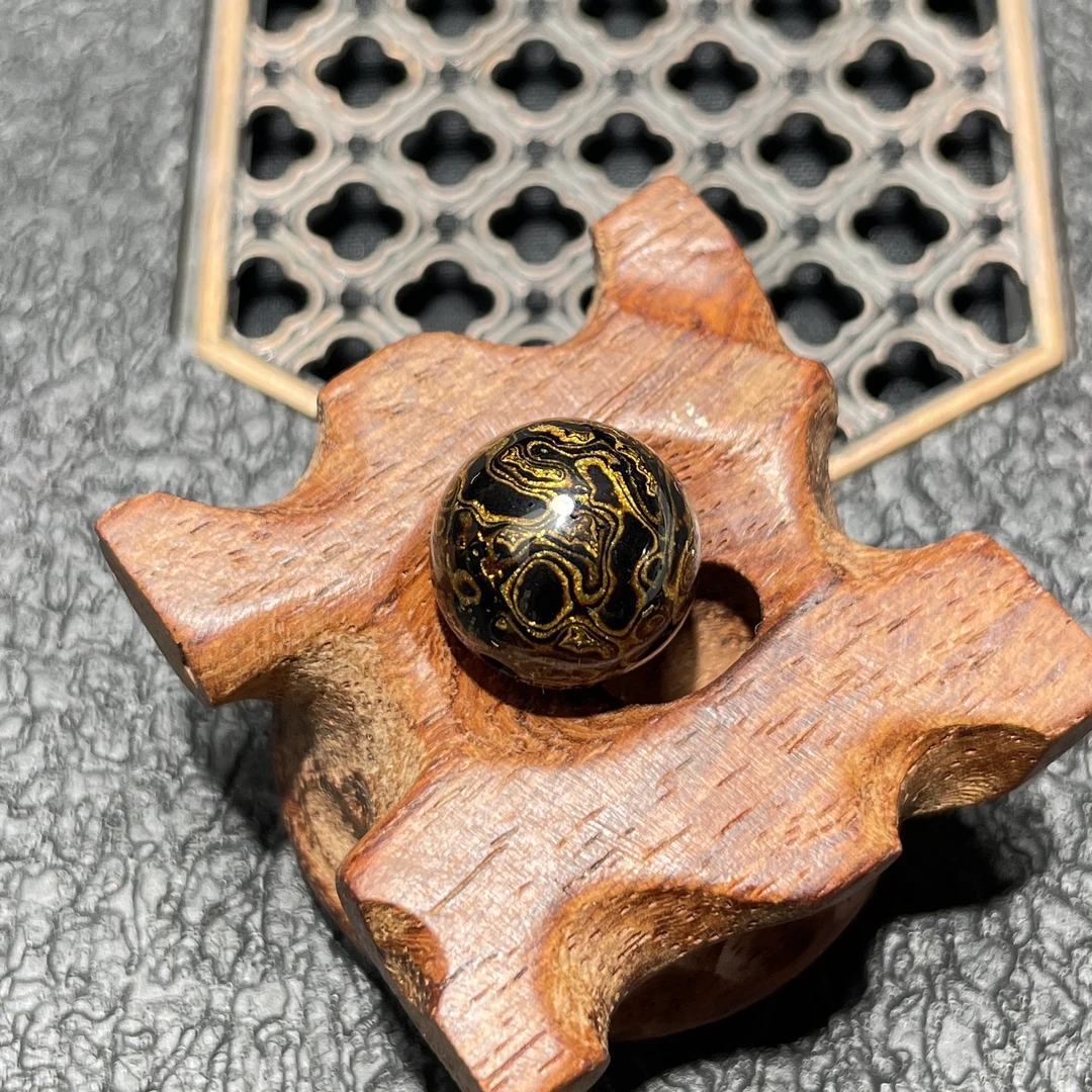 规格1.0-1.2cm犀皮（单颗珠大全）大漆珠 木质 漆器