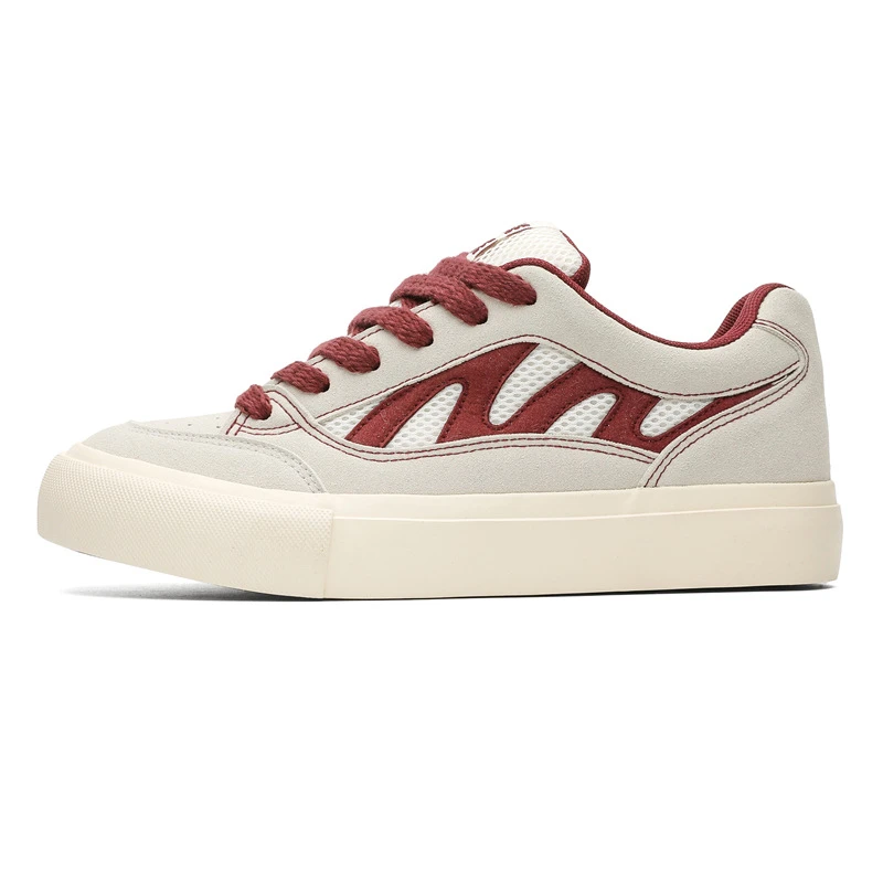 小众原创三次硫化港风百搭舒适滑板鞋男士轻便缓震低帮时尚休闲鞋