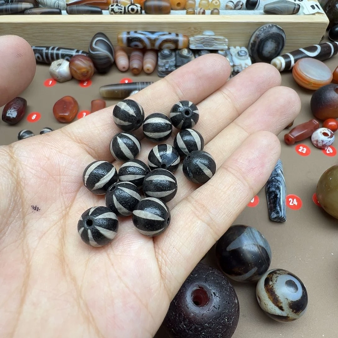 钢***子玛瑙/玉髓合金珠宝半成品10颗