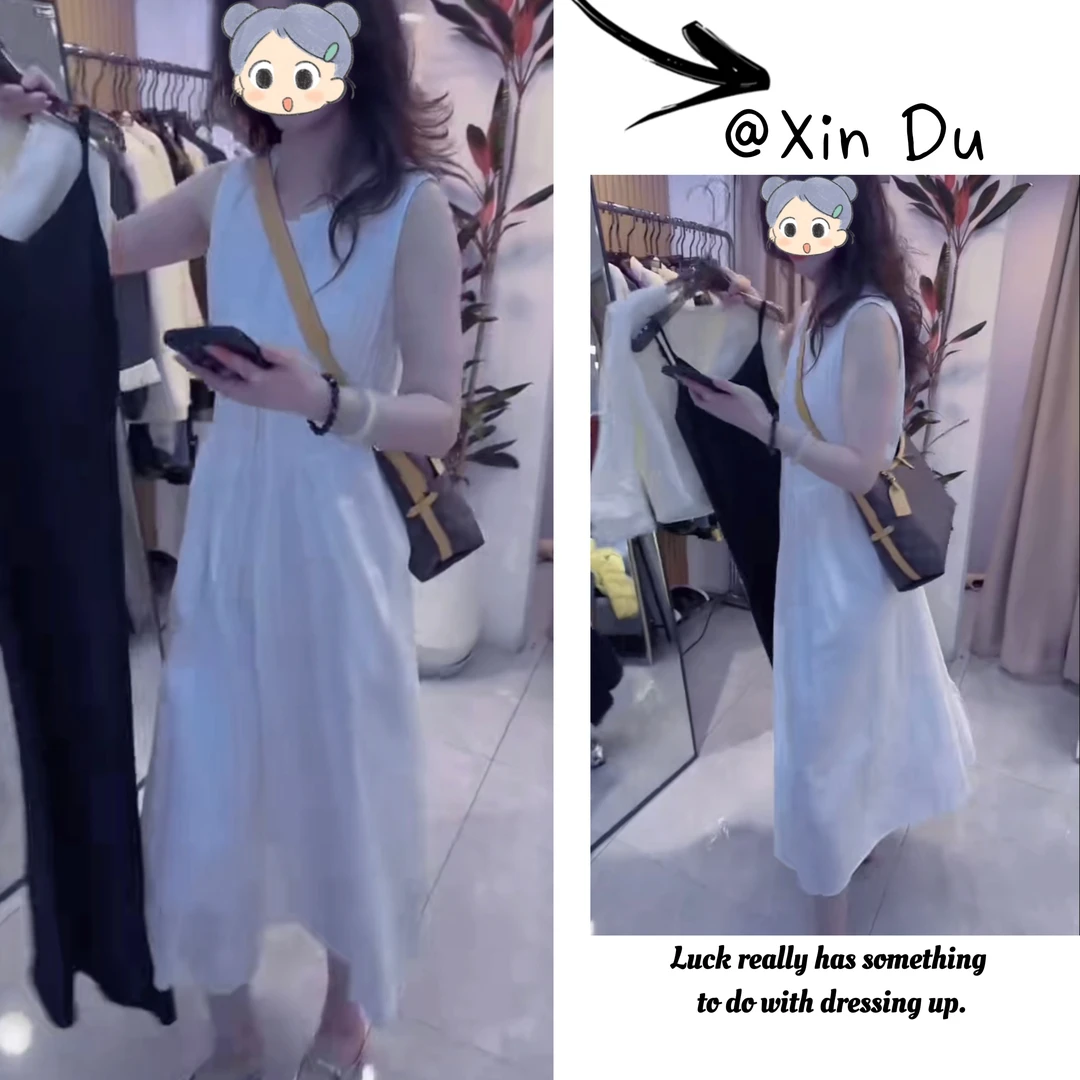 2025夏季新款时尚显瘦气质女士网红洋气连衣裙百搭款D21622