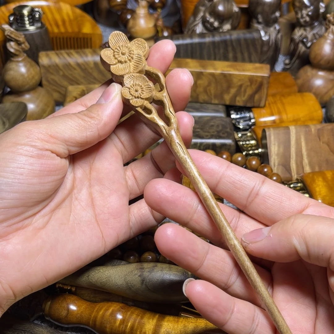 金丝楠发簪小叶桢楠