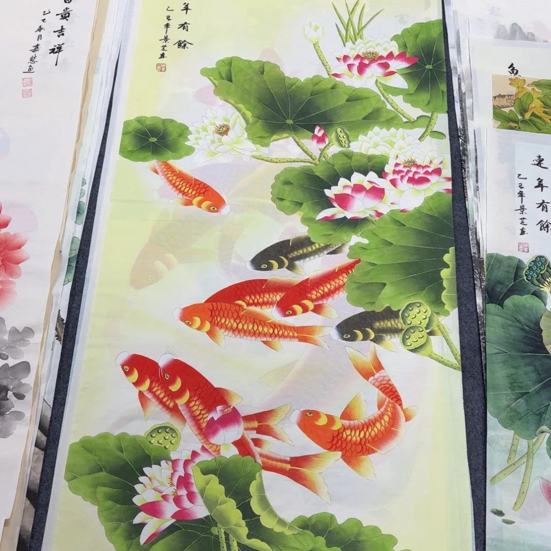 国画140×70工笔手绘画画画