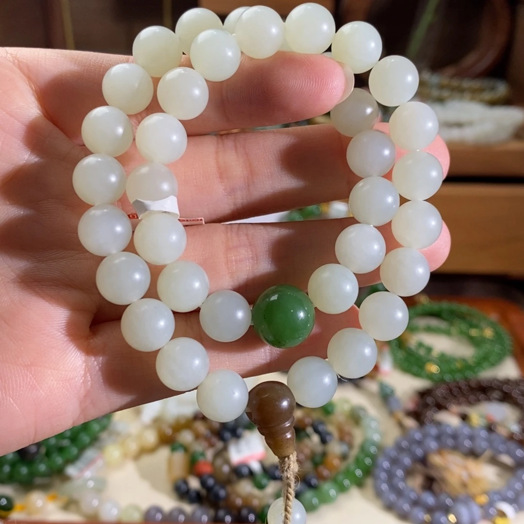 和田玉未镶嵌手链