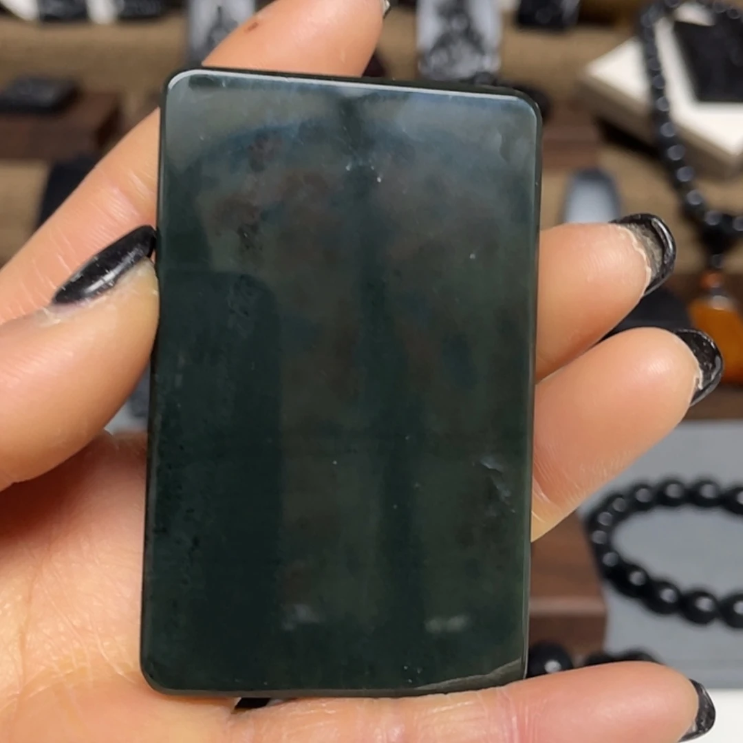 【闪购商品】和田玉吊坠(不含链)未镶嵌青玉蓝调46牌