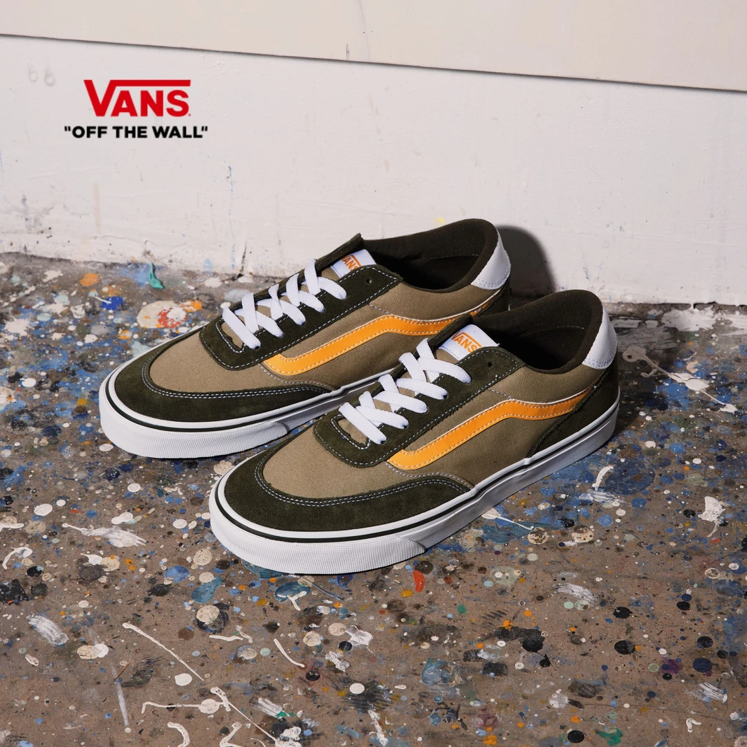 Vans范斯官方 Brooklyn LS军绿色复古休闲男鞋板鞋D7QKCZ