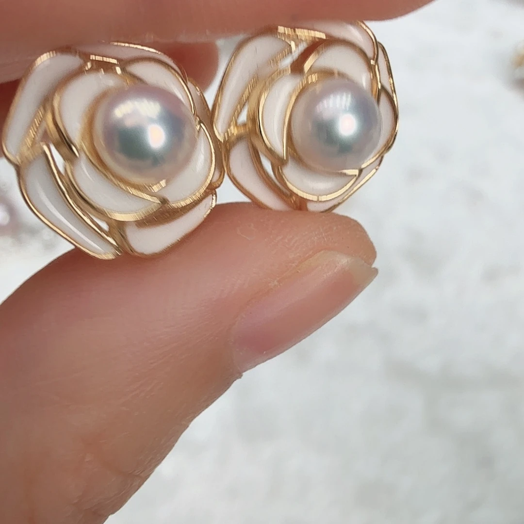 淡水珍珠耳饰未镶嵌
