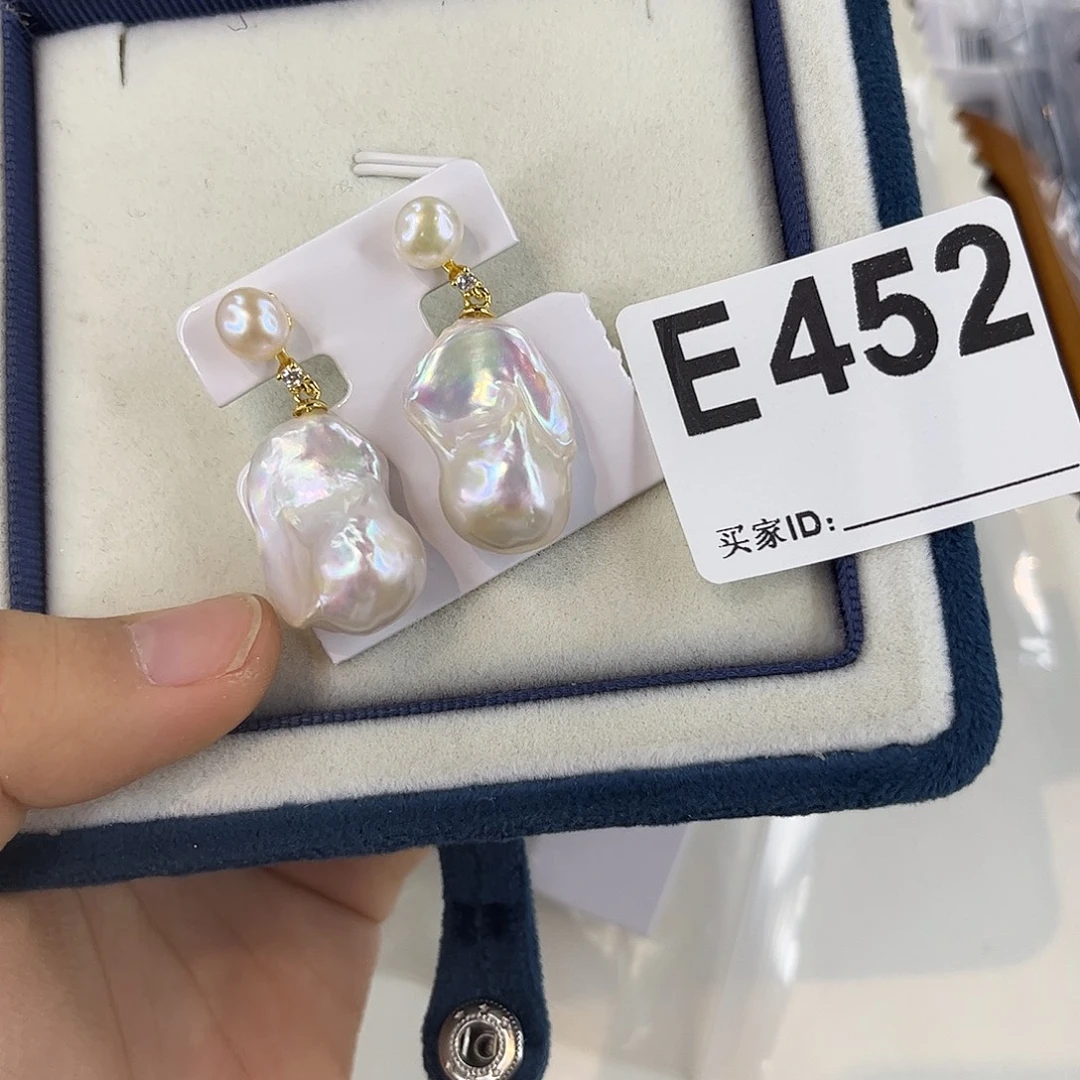 耳饰合金淡水珍珠