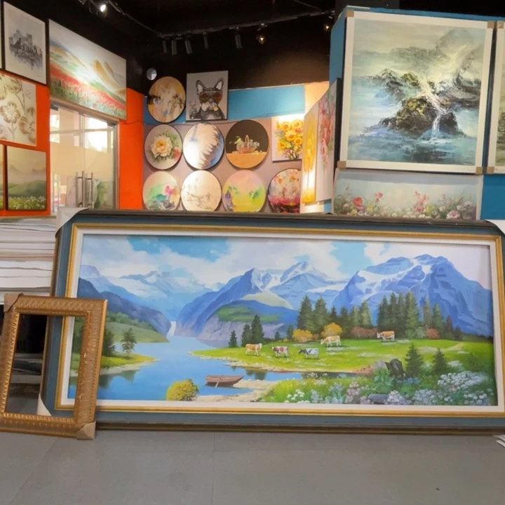 油画草**心油画作品欣赏70.180带实木框