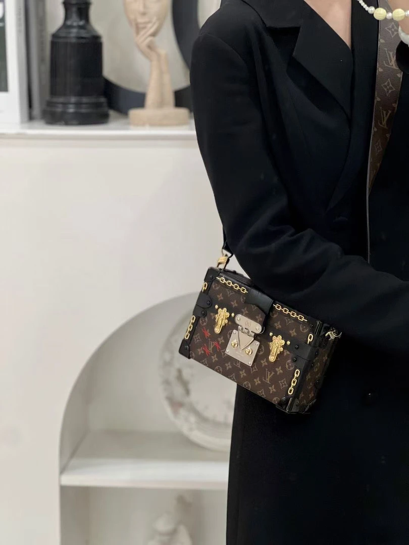 99新 LouisVuitton/路易威登 限量款PetiteMalle硬盒子闲置 /优品