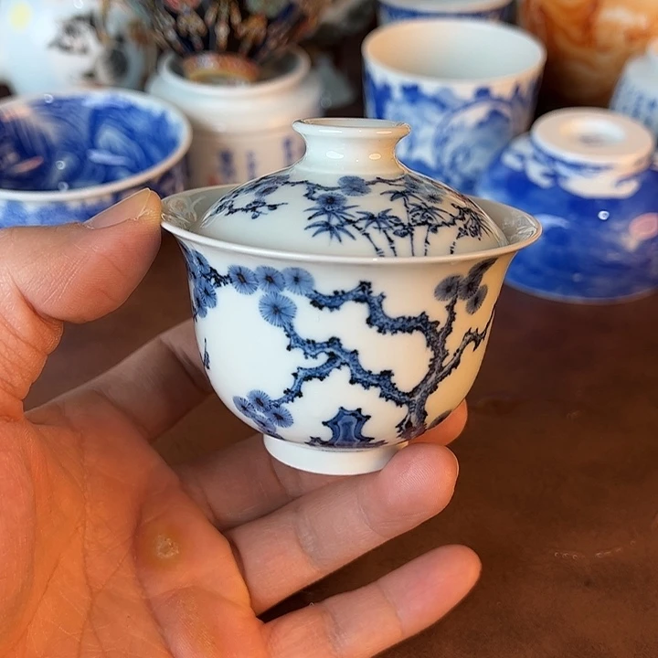 你***.瓷片景德镇全手工手绘陶瓷