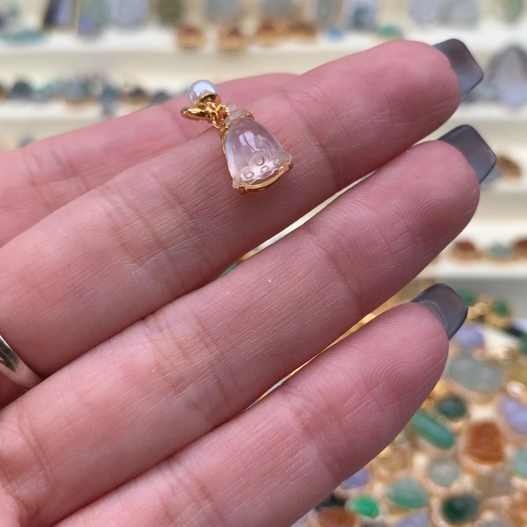 翡翠银S925镶嵌颈饰