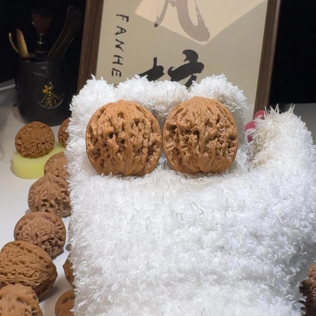 吊坠文玩核桃39尺寸麦穗虎头