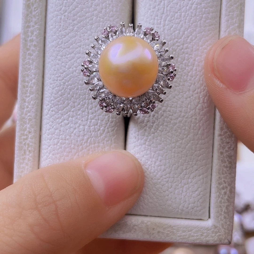 未镶嵌淡水珍珠戒指