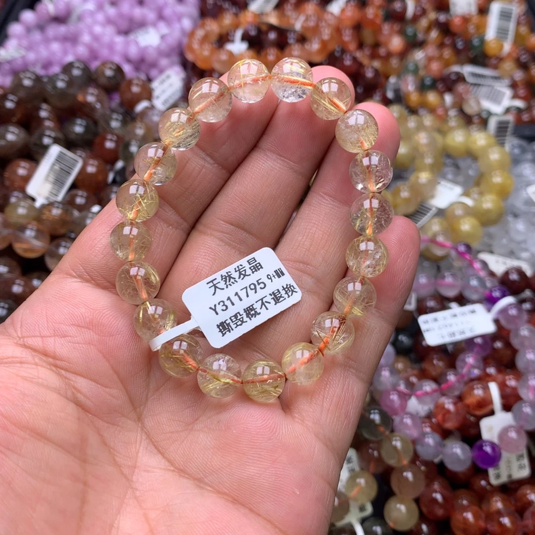 未镶嵌水晶手链，，