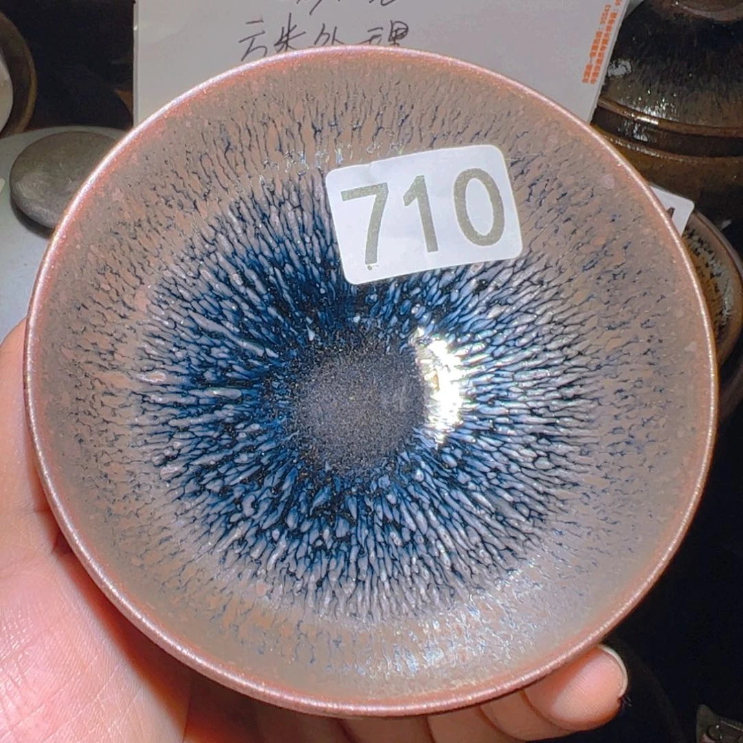 茶盏艺盏阁主人杯家里放漏710微瑕