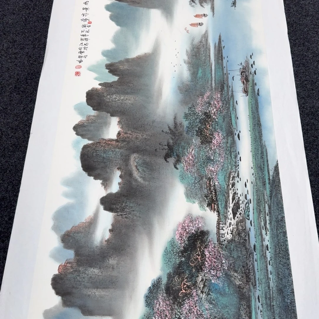 国画国画作品山水花鸟纯手绘