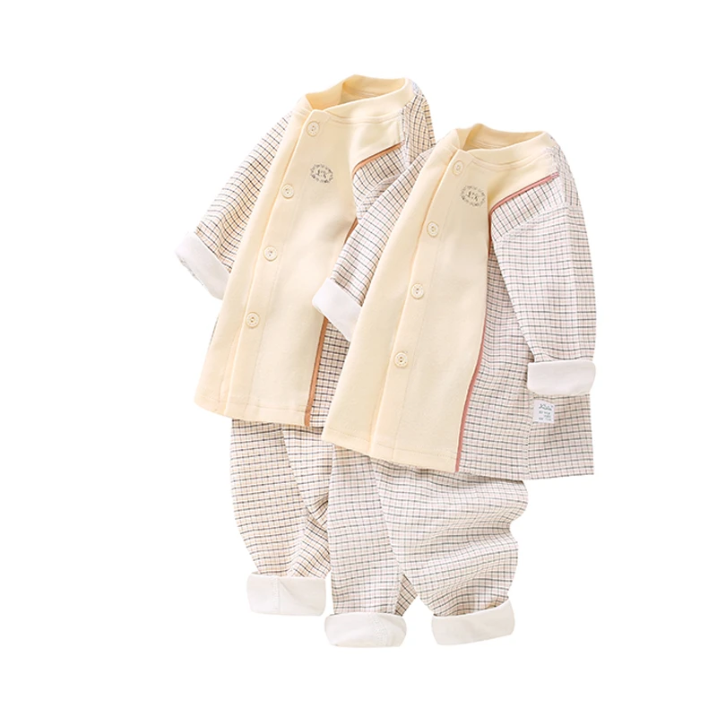 宝宝儿童春秋长袖分体套装男女宝宝四季款秋衣秋裤l9230109