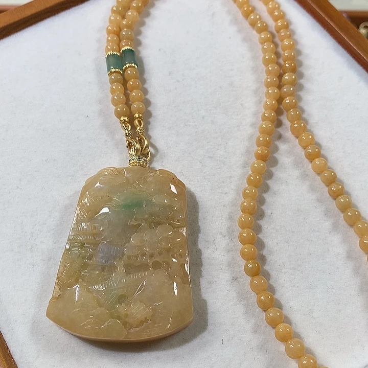 翡翠未镶嵌颈饰翡翠吊坠