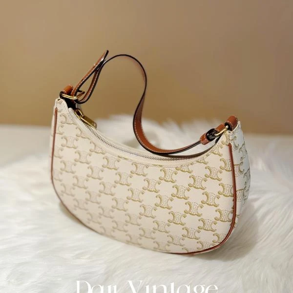 大吉中古/Celine瑟琳白老花ava单肩包