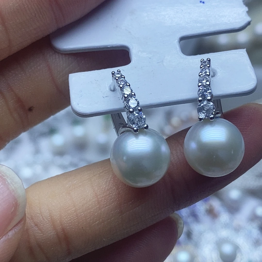 淡水珍珠耳钉未镶嵌