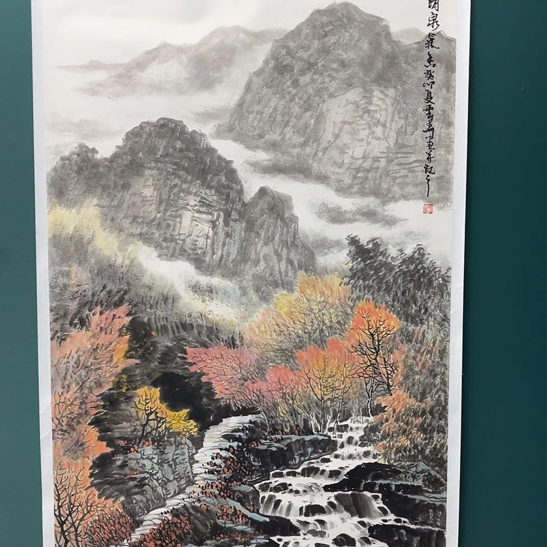 国画艺术家真人手绘