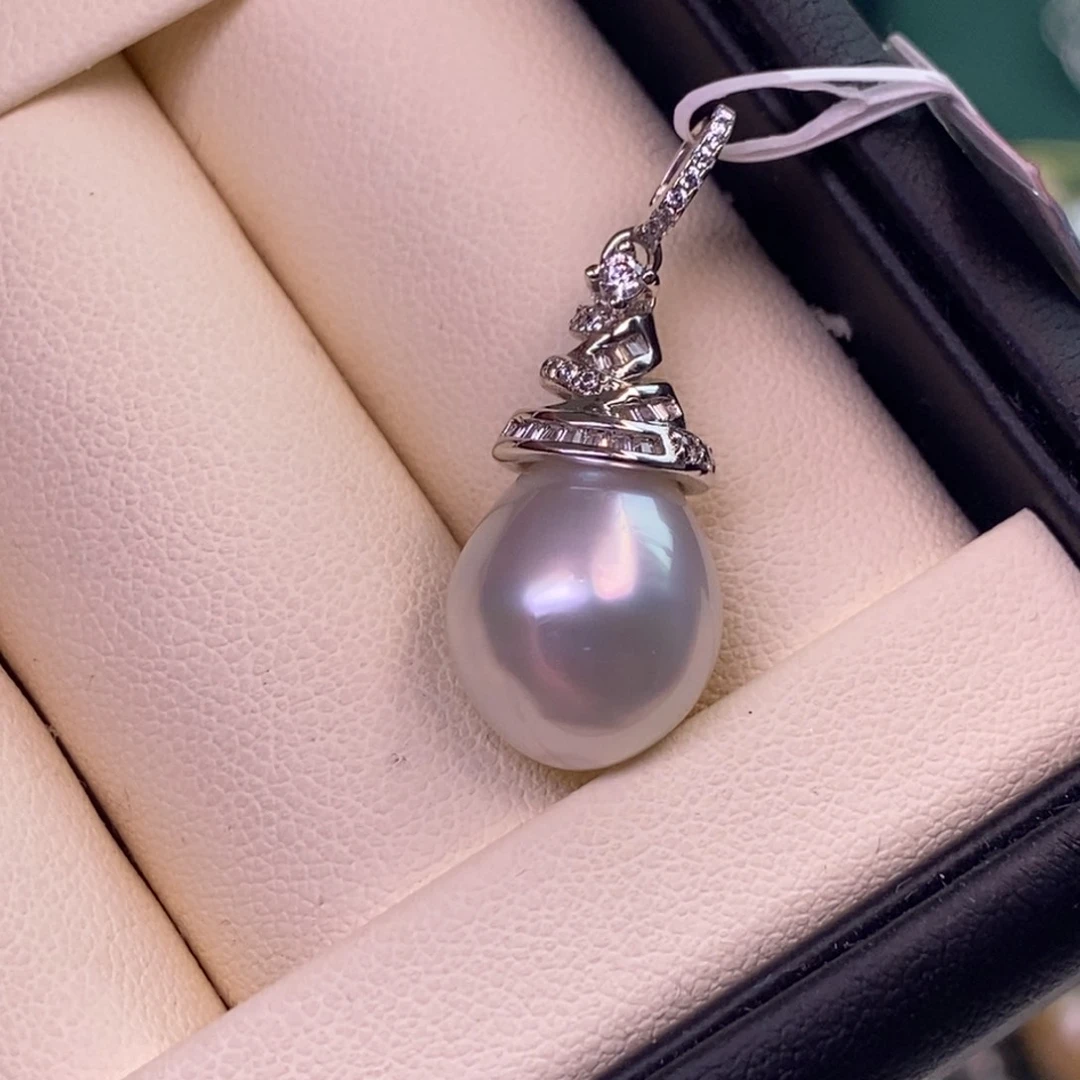 颈饰银S925镶嵌海水珍珠