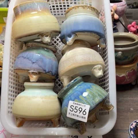 紫砂花盆微瑕596口径5.5左右