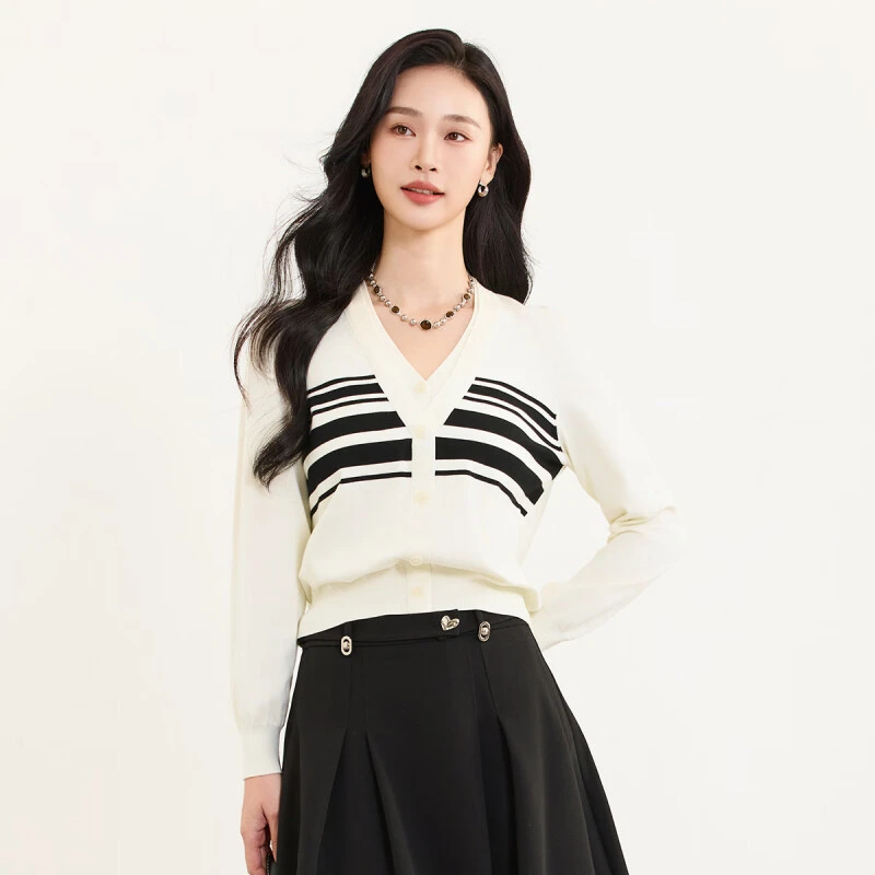 【小余专属】佳人苑毛针织衫女春季新款J415089