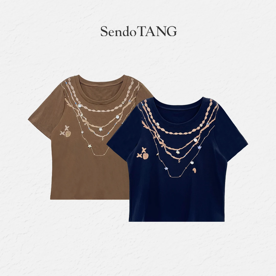 现货版型超好【星芒】胖多女装夏季新款休闲宽松百搭短袖上衣