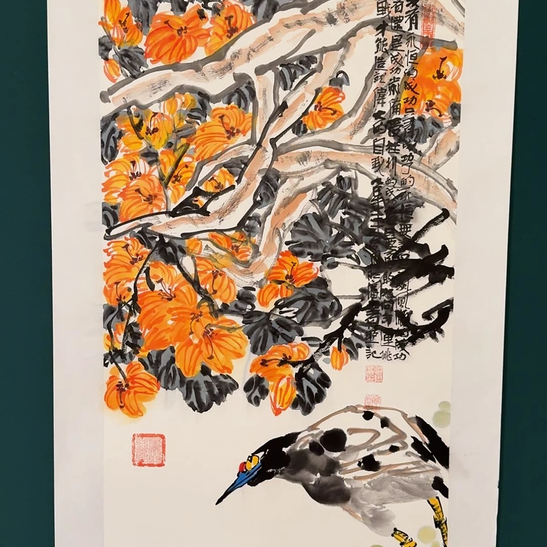 国画邹联富老师的作品