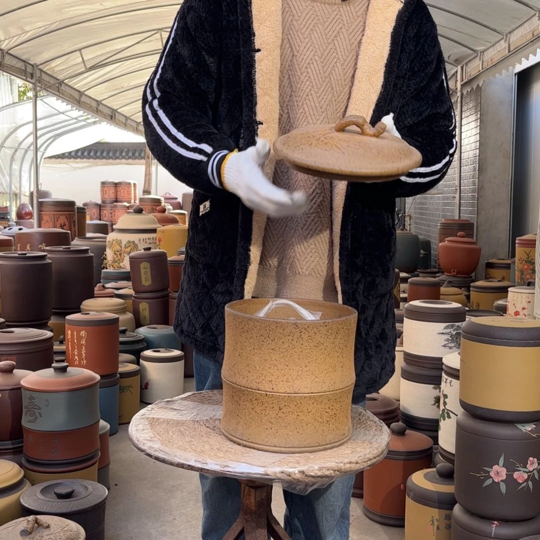 紫砂茶叶罐8饼茶叶罐