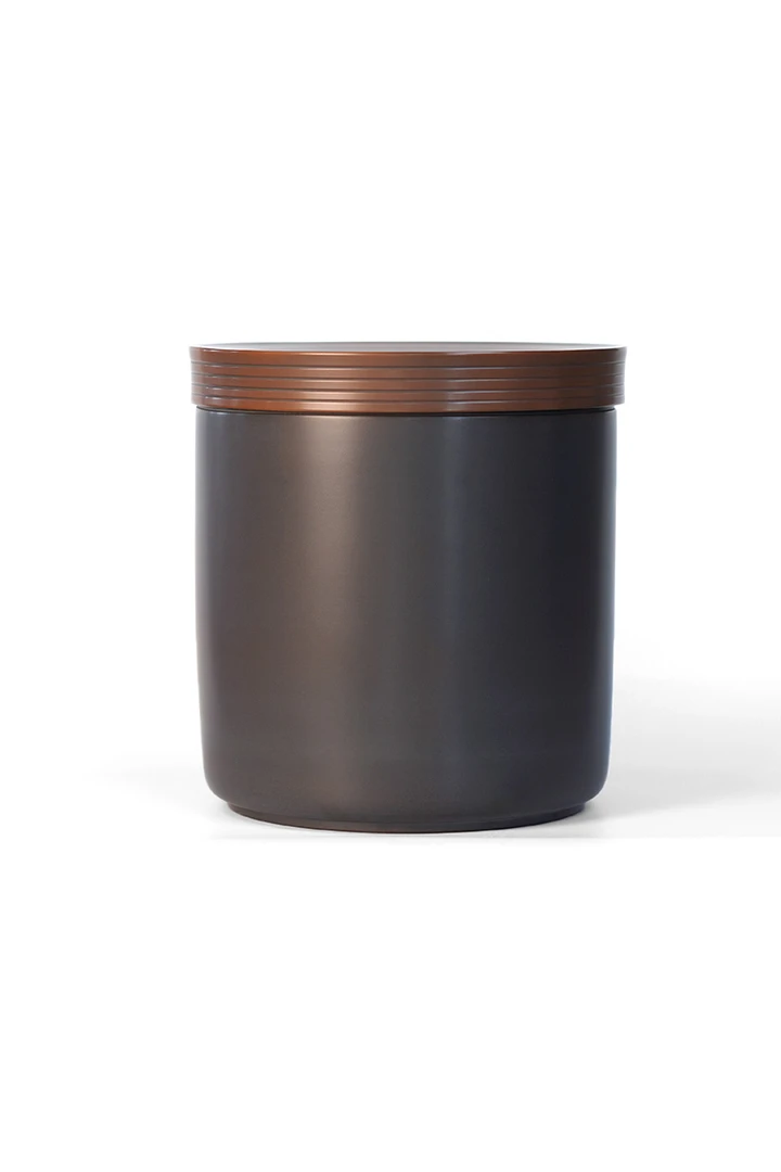 云水山涧建水紫陶微瑕复古手工大号七饼存茶缸素茶饼储存罐