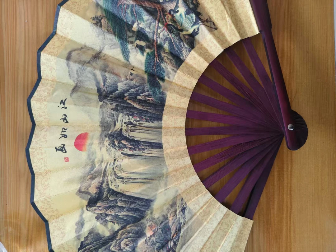 精品折扇一把图案不指定随机发