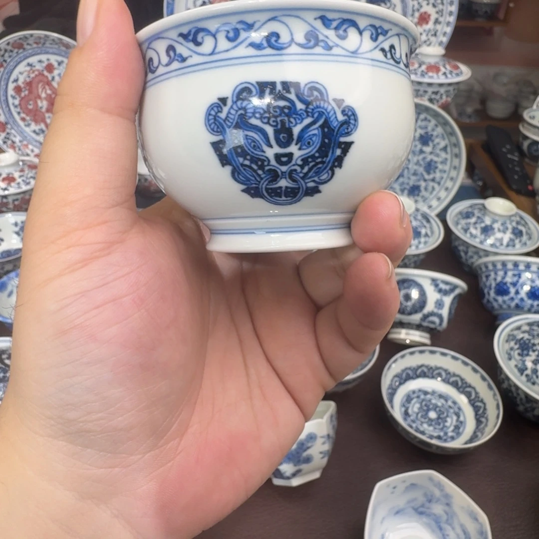 杯子陶瓷纯手工手绘瓷瓷