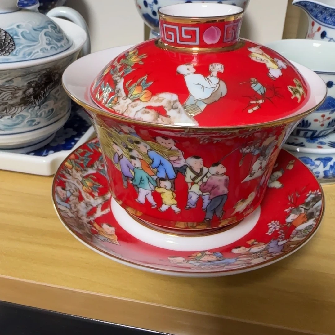 洪***姐盖碗景德镇福利福利