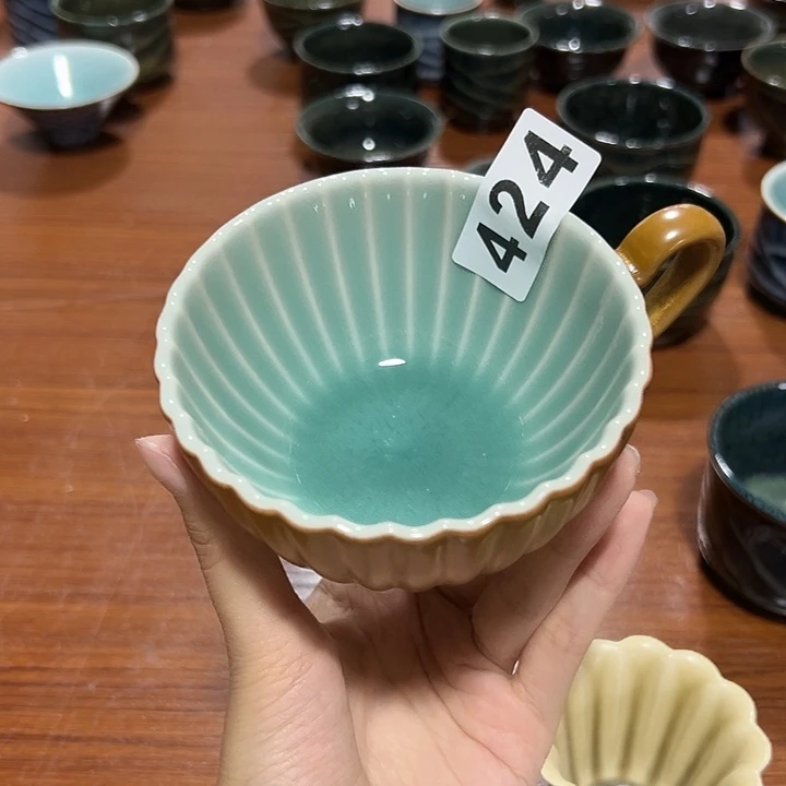 小米茶器龙泉青瓷沫*