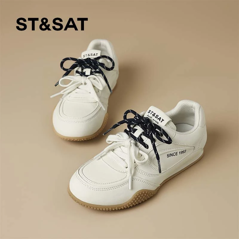 星期六时尚德训鞋女款2025秋季新款软底舒适百搭休闲鞋网红运动鞋