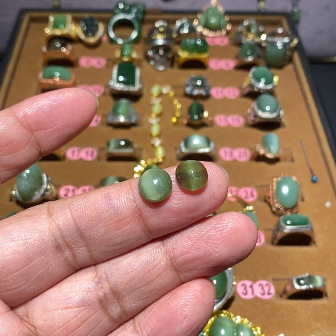 和田玉（碧玉）戒指未镶嵌