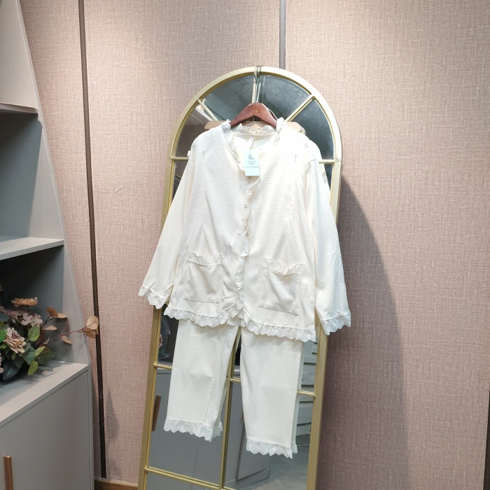 EV56孕妇杏色月子服套装M90-120 L130 XL140