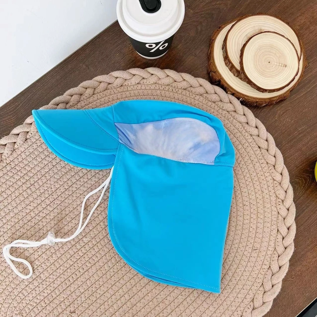 【米果妈】护脖夏季透气男女童卡通防晒帽(建议2-9岁)Z1104