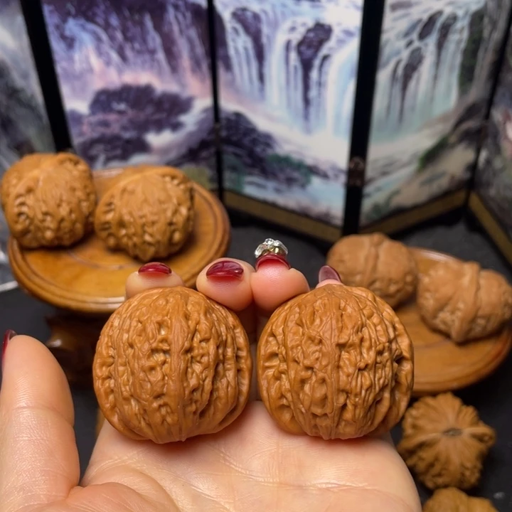 文玩核桃把件38铁锤