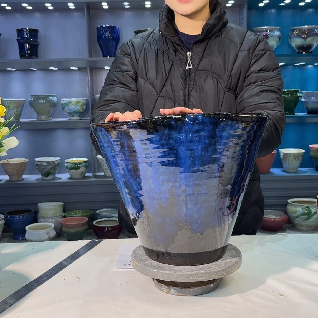 陶摆件景德镇陶瓷花盆