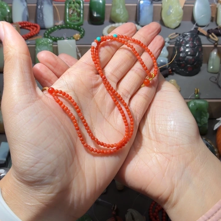 南红玛瑙未镶嵌颈饰