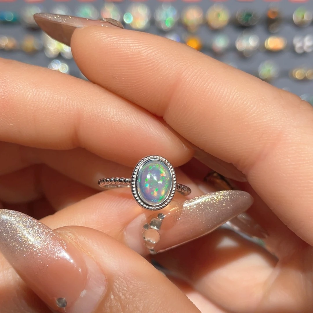 欧泊欧泊戒指银S925镶嵌