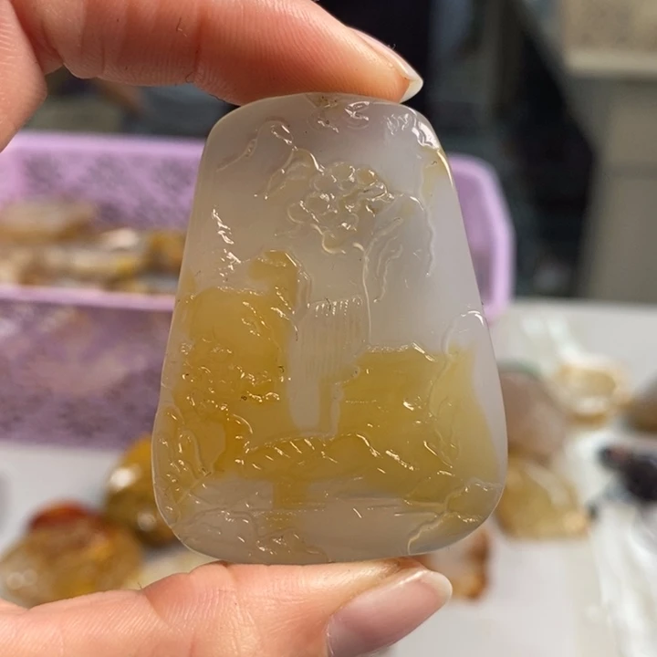 玛瑙/玉髓吊坠(不含链)未镶嵌