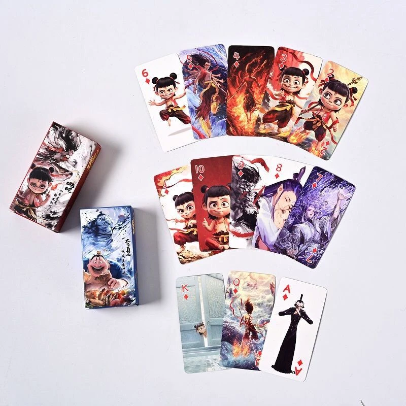 哪吒电影同人周边创意纸牌扑克牌高颜值卡牌游戏动漫纪念周边收藏