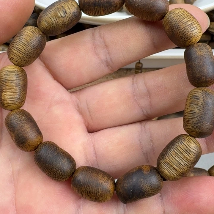 手串沉香你****！金沙叶手串9克