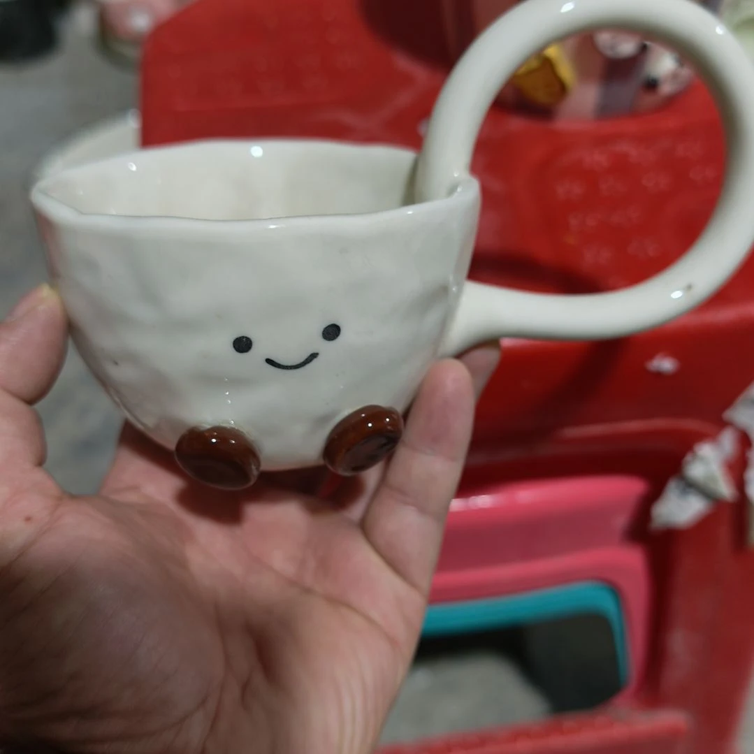 瓷瑕疵陶瓷介意不拍可豆杯